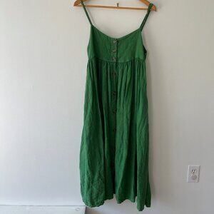HANSEL FROM BASEL | Zola dress | Basil green linen